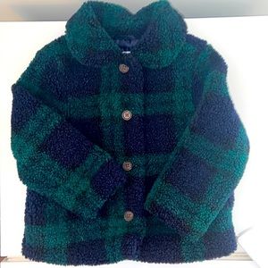 Old Navy Toddler Plaid Sherpa Jacket